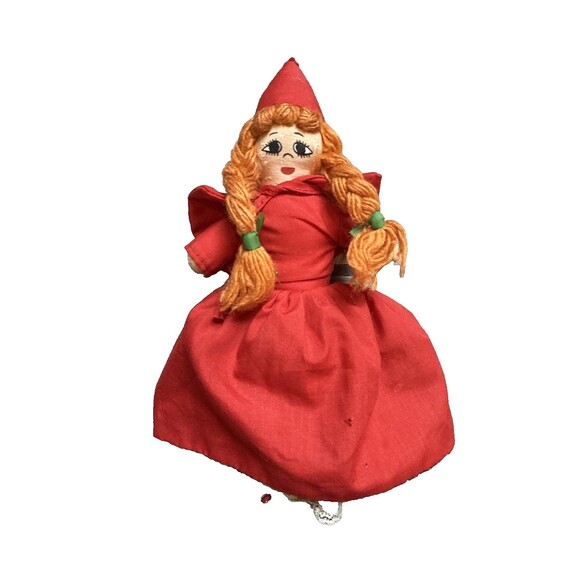 Vintage Little Red Riding Hood Grandmother Big Bad Wolf Doll 3 in 1 - Picture 7 of 9